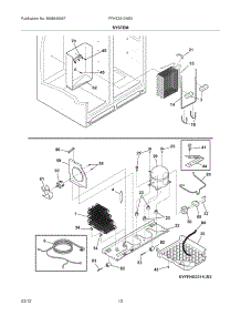 13 - System parts for Frigidaire Refrigerator FFHS2312NS3 / from AppliancePartsPros.com