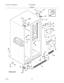 07 - Cabinet parts for Frigidaire Refrigerator FFHS2322MB9 / from AppliancePartsPros.com
