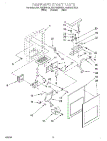 08 - Dispenser Front parts for Kitchenaid Refrigerator KSUP25QDWH00 / from AppliancePartsPros.com