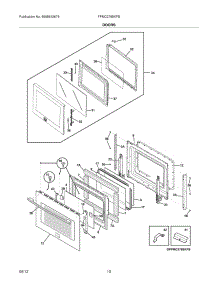 09 - Doors parts for Frigidaire Oven FPMC2785KFB / from AppliancePartsPros.com
