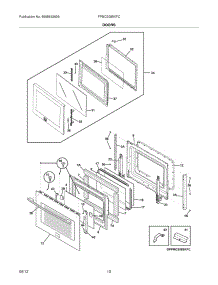 09 - Doors parts for Frigidaire Oven FPMC3085KFC / from AppliancePartsPros.com