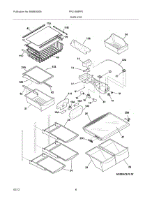 07 - Shelves parts for Frigidaire Refrigerator FPUI1888PF0 / from AppliancePartsPros.com