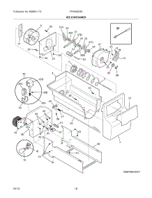 17 - Ice Container parts for Frigidaire Refrigerator FFHS2622MSA / from AppliancePartsPros.com