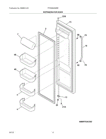 05 - Refrigerator Door parts for Frigidaire Refrigerator FFHS2622MSE / from AppliancePartsPros.com