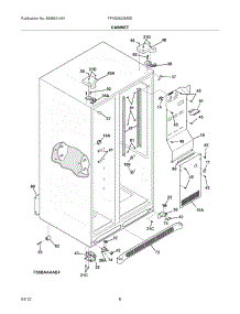 07 - Cabinet parts for Frigidaire Refrigerator FFHS2622MSE / from AppliancePartsPros.com