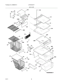 09 - Shelves parts for Frigidaire Refrigerator LGHC2342LF1 / from AppliancePartsPros.com