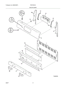 03 - Backguard parts for Frigidaire Range FGF375GCC / from AppliancePartsPros.com