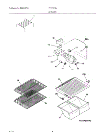 07 - Shelves parts for Frigidaire Refrigerator FFHT1713LZZ / from AppliancePartsPros.com