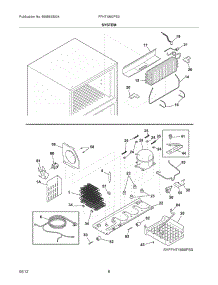 09 - System parts for Frigidaire Refrigerator FFHT1800PS0 / from AppliancePartsPros.com