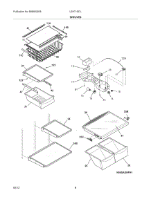 07 - Shelves parts for Frigidaire Refrigerator LGHT1837LP8 / from AppliancePartsPros.com