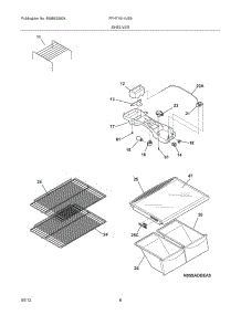 07 - Shelves parts for Frigidaire Refrigerator FFHT1814LB9 / from AppliancePartsPros.com