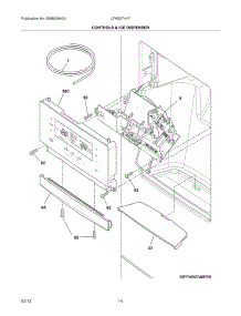 13 - Controls & Ice Dispenser parts for Frigidaire Refrigerator LFHB2741PE0 / from AppliancePartsPros.com