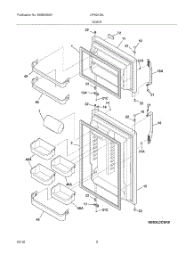 03 - Door parts for Frigidaire Refrigerator LFHI2126LM0 / from AppliancePartsPros.com