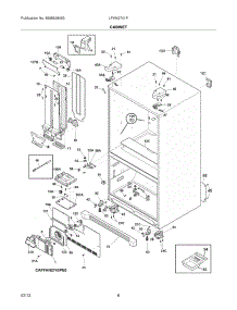 07 - Cabinet parts for Frigidaire Refrigerator LFHN2741PE0 / from AppliancePartsPros.com