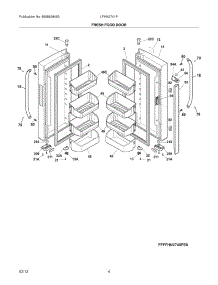 05 - Fresh Food Doors parts for Frigidaire Refrigerator LFHN2741PF0 / from AppliancePartsPros.com