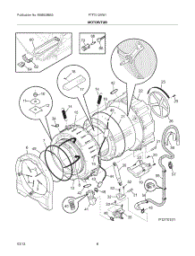 07 - Motor / Tub parts for Frigidaire Washer PTF7012MW1 / from AppliancePartsPros.com