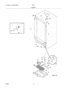 05 - Cabinet parts for Frigidaire Wine Cooler PWJ1 / from AppliancePartsPros.com