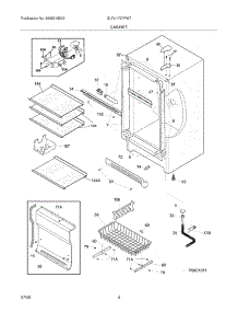 05 - Cabinet parts for Frigidaire Freezer GLFU1767FW7 / from AppliancePartsPros.com