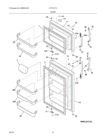 03 - Doors parts for Frigidaire Refrigerator LFHT1817LF8 / from AppliancePartsPros.com