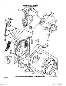04 - Bulkhead parts for Kitchenaid Dryer KEYE560WPL0 / from AppliancePartsPros.com