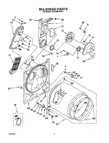 04 - Section parts for Kitchenaid Dryer KEYE660WAL1 / from AppliancePartsPros.com