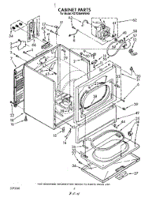 03 - Section parts for Kitchenaid Dryer KEYE664WAL0 / from AppliancePartsPros.com