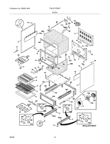 05 - Body parts for Frigidaire Range PGLEF375ES7 / from AppliancePartsPros.com