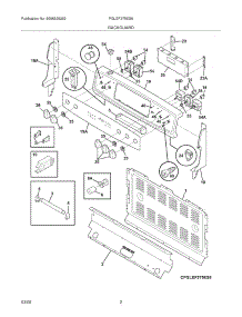 03 - Backguard parts for Frigidaire Range PGLEF375ES8 / from AppliancePartsPros.com