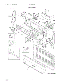 03 - Backguard parts for Frigidaire Range PGLEF375GC3 / from AppliancePartsPros.com