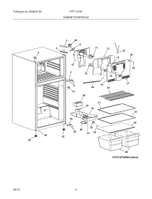 05 - Cabinet / Controls parts for Frigidaire Refrigerator FFPT12F3NV0 / from AppliancePartsPros.com