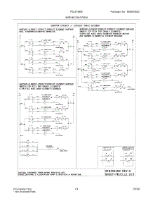 11 - Wiring Diagram parts for Frigidaire Range PGLEF385EB7 / from AppliancePartsPros.com