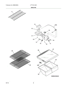 07 - Shelves parts for Frigidaire Refrigerator LFTR1814LBC / from AppliancePartsPros.com