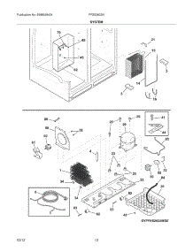 13 - System parts for Frigidaire Refrigerator FFSS2622NB2 / from AppliancePartsPros.com