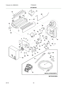 19 - Ice Maker parts for Frigidaire Refrigerator FFSS2622NB2 / from AppliancePartsPros.com