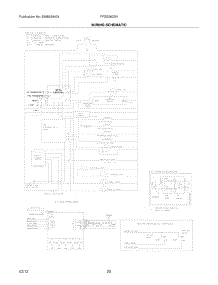 20 - Wiring Schematic parts for Frigidaire Refrigerator FFSS2622NB2 / from AppliancePartsPros.com