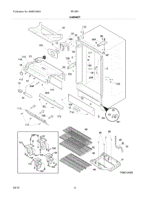 05 - Cabinet parts for Frigidaire Refrigerator RR18R1 / from AppliancePartsPros.com