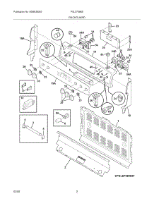 03 - Backguard parts for Frigidaire Range PGLEF385ES7 / from AppliancePartsPros.com