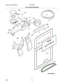 15 - Ice & Water Dispenser parts for Frigidaire Refrigerator FFSS2622NS2 / from AppliancePartsPros.com