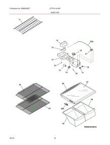 07 - Shelves parts for Frigidaire Refrigerator LFTR1814LWC / from AppliancePartsPros.com