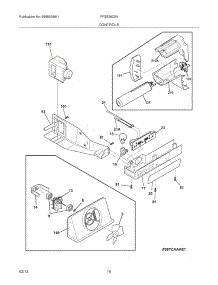 11 - Controls parts for Frigidaire Refrigerator FFSS2622NW3 / from AppliancePartsPros.com