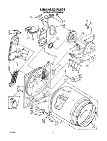 04 - Section parts for Kitchenaid Dryer KEYE760WAL1 / from AppliancePartsPros.com