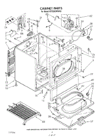 03 - Section parts for Kitchenaid Dryer KEYE860WAL0 / from AppliancePartsPros.com