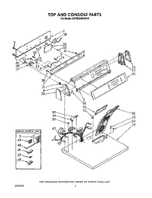 02 - Section parts for Kitchenaid Dryer KEYE960WAL0 / from AppliancePartsPros.com