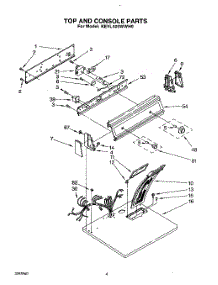 03 - Section parts for Kitchenaid Dryer KEYL400WAL0 / from AppliancePartsPros.com