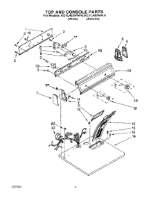 02 - Section parts for Kitchenaid Dryer KEYL405WAL0 / from AppliancePartsPros.com
