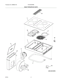 05 - Main Top / Surface Units parts for Frigidaire Cooktop RC30DE60PB0 / from AppliancePartsPros.com
