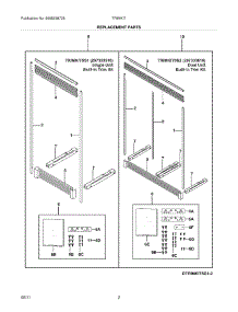 03 - Replacement Parts parts for Frigidaire Freezer TRIMKITSS1 / from AppliancePartsPros.com