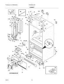 07 - Cabinet parts for Frigidaire Refrigerator FGHB2844LPE / from AppliancePartsPros.com