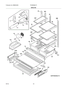 09 - Shelves parts for Frigidaire Refrigerator FGHB2869LFC / from AppliancePartsPros.com