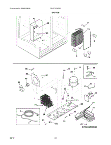 13 - System parts for Frigidaire Refrigerator FGHC2355PF0 / from AppliancePartsPros.com